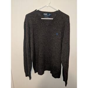 Polo Ralph Lauren Sweater Men's XL 100% Wool Grey